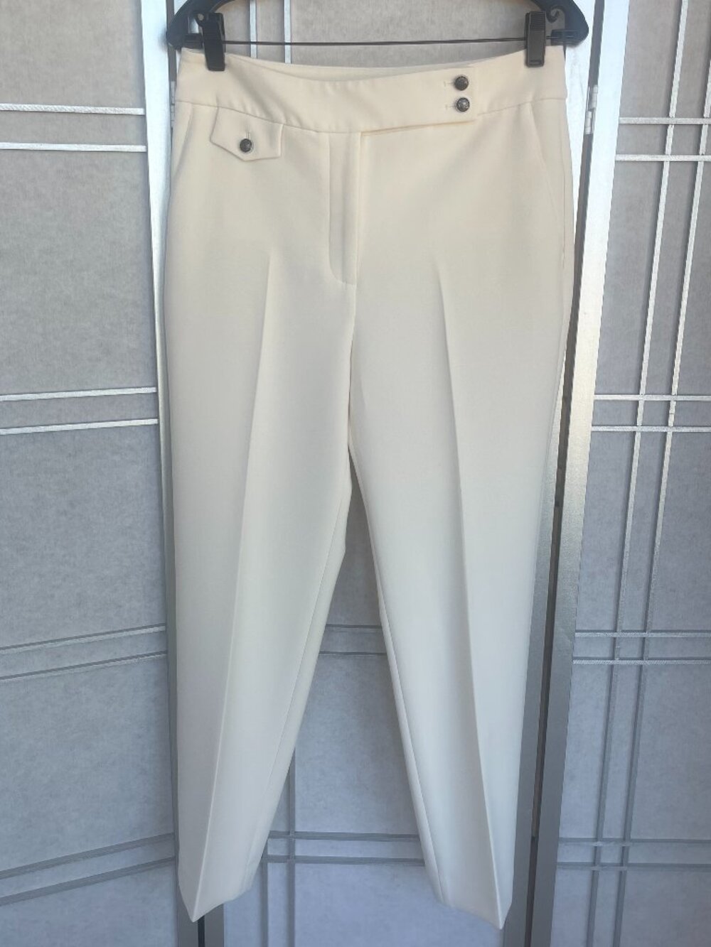NWOT VB Cream Renzo Pants sz 8
